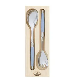 Laguiole Jean Dubost Maison Atelier Salad Servers Light Blue