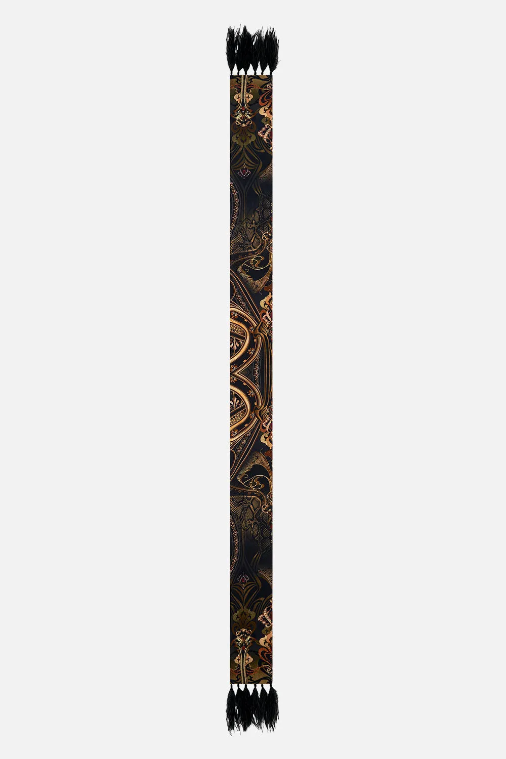 LONG SKINNY SCARF NOUVEAU NOIR