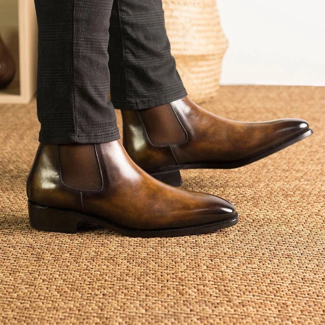 Lorenzo Patina Chelsea Boots