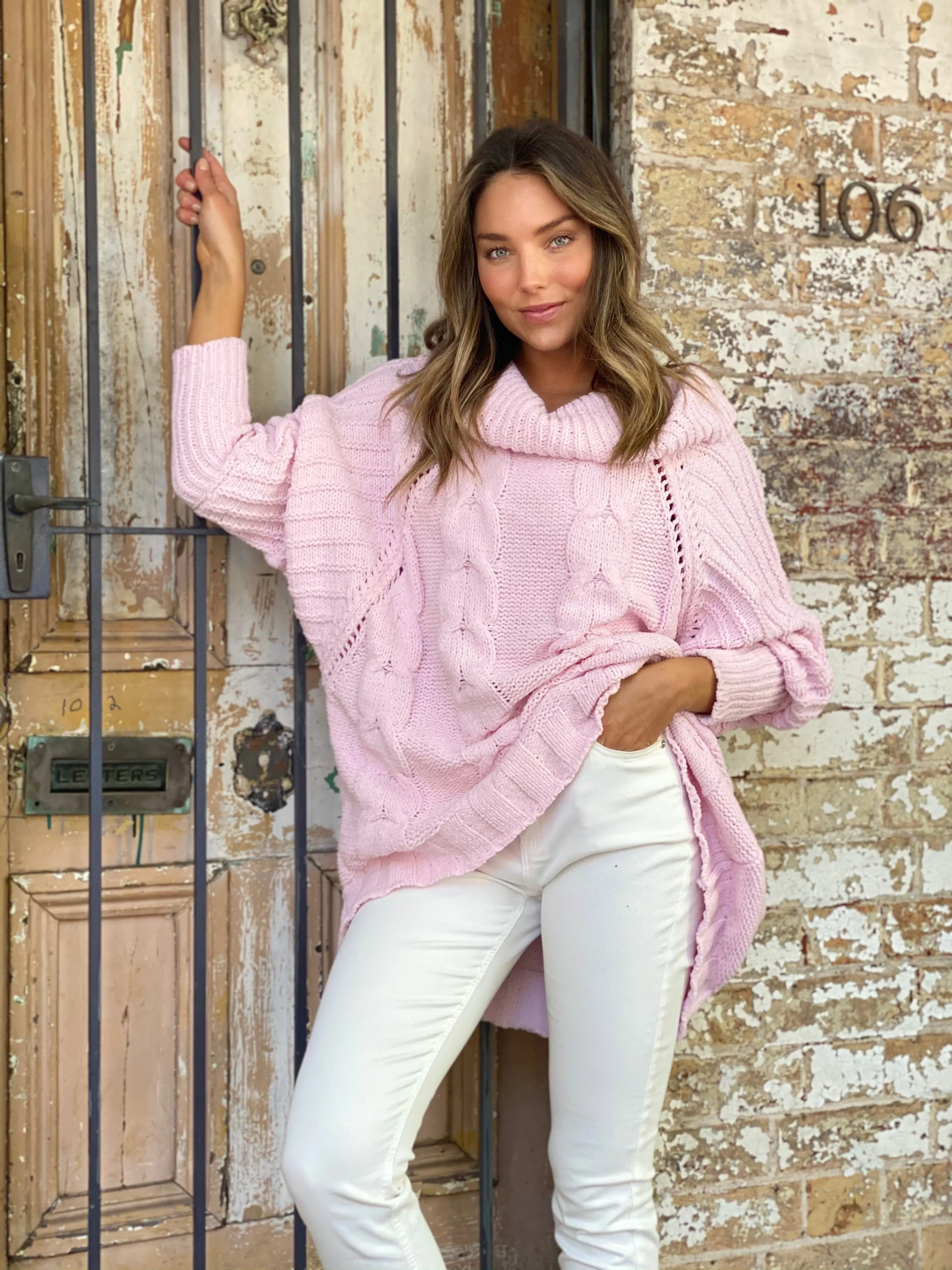 LY423TB Oversized Turtle Neck Knit Sweater (Pack) on sale $12