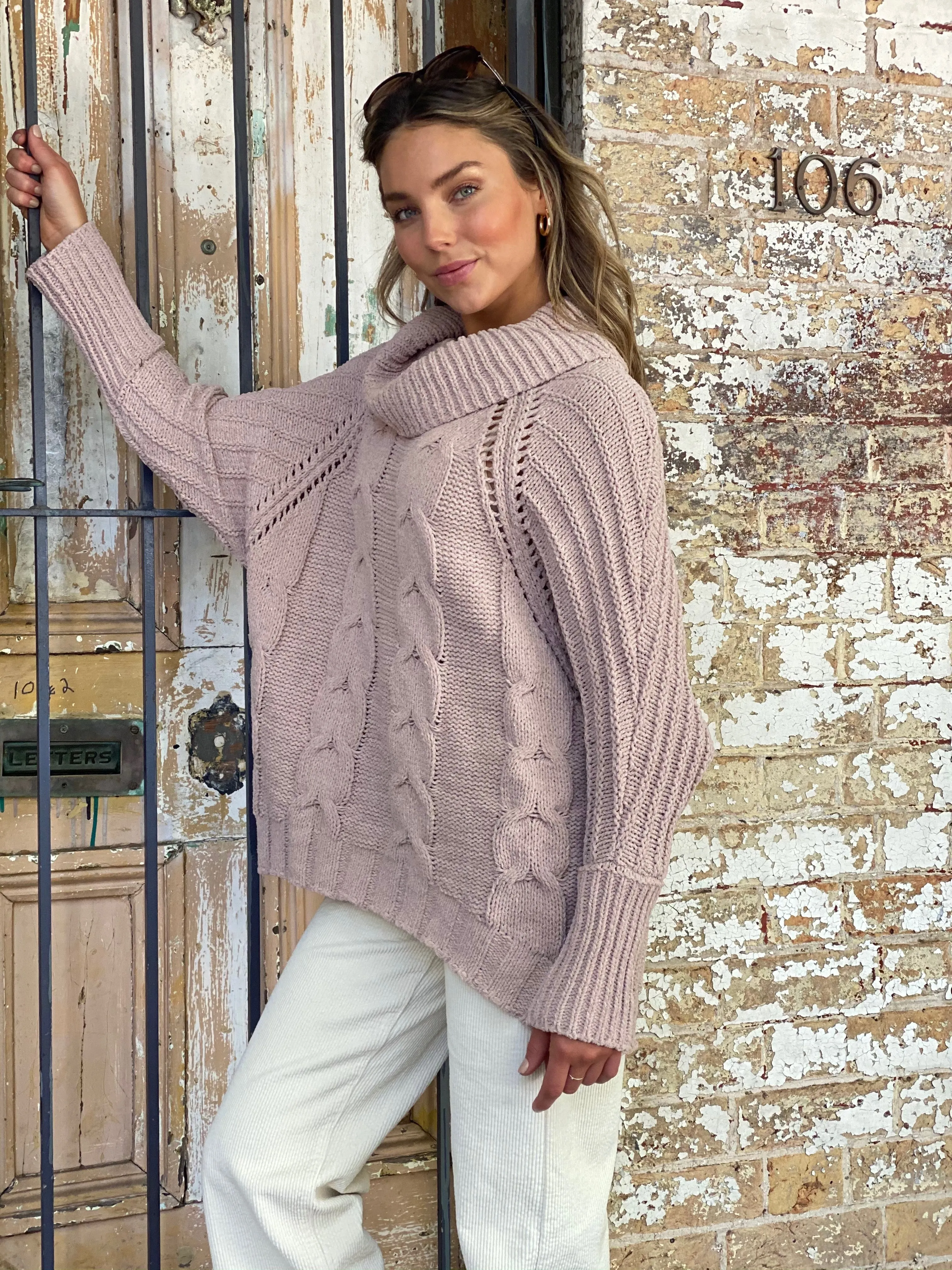 LY423TB Oversized Turtle Neck Knit Sweater (Pack) on sale $12