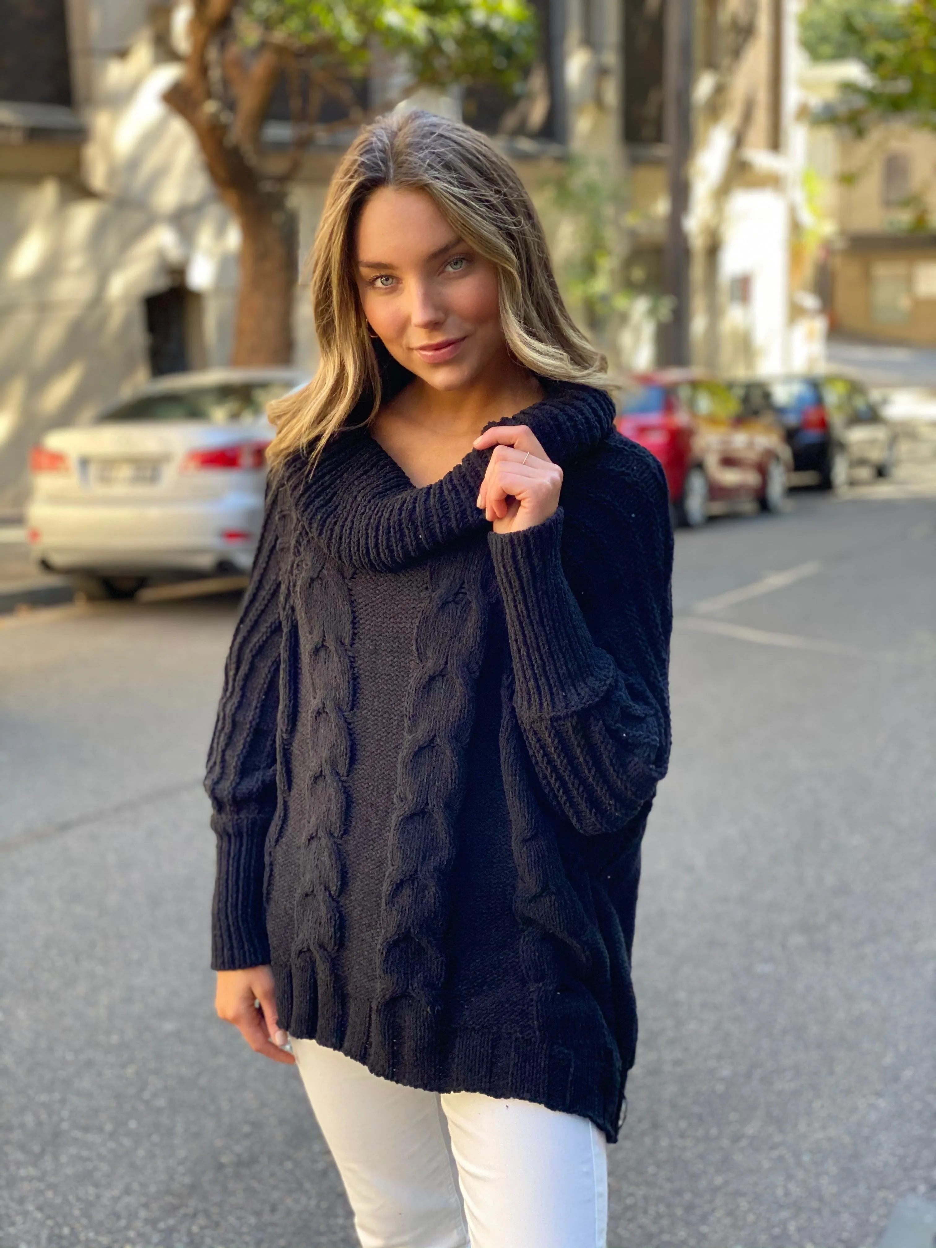 LY423TB Oversized Turtle Neck Knit Sweater (Pack) on sale $12