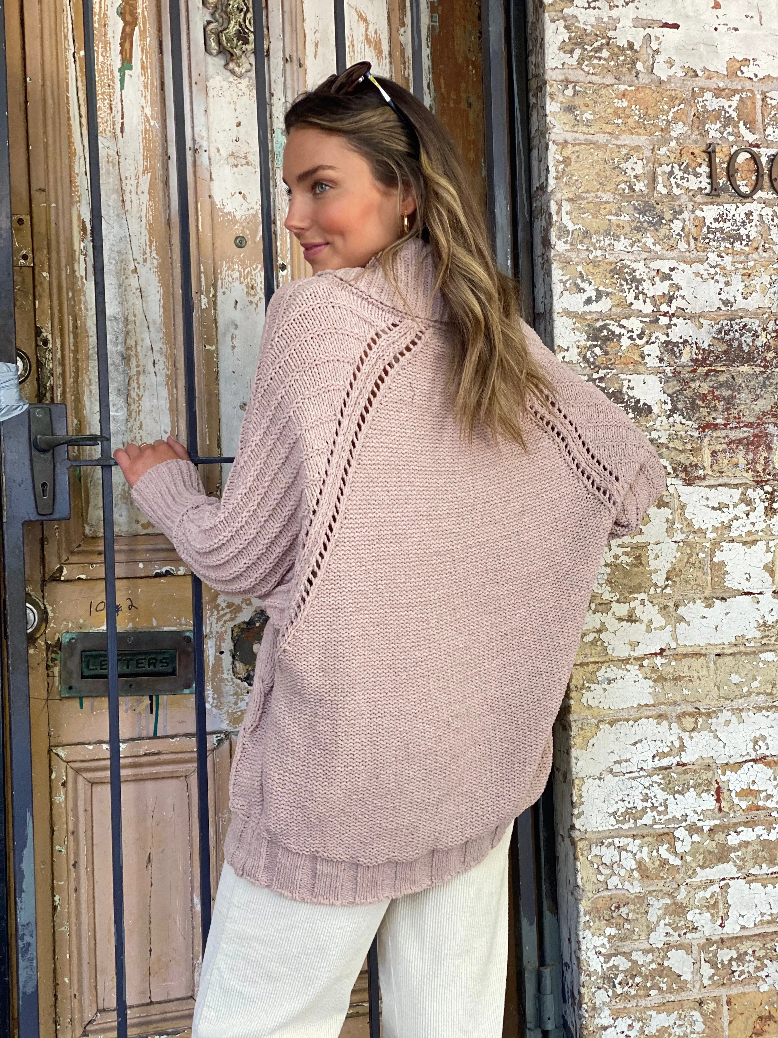 LY423TB Oversized Turtle Neck Knit Sweater (Pack) on sale $12