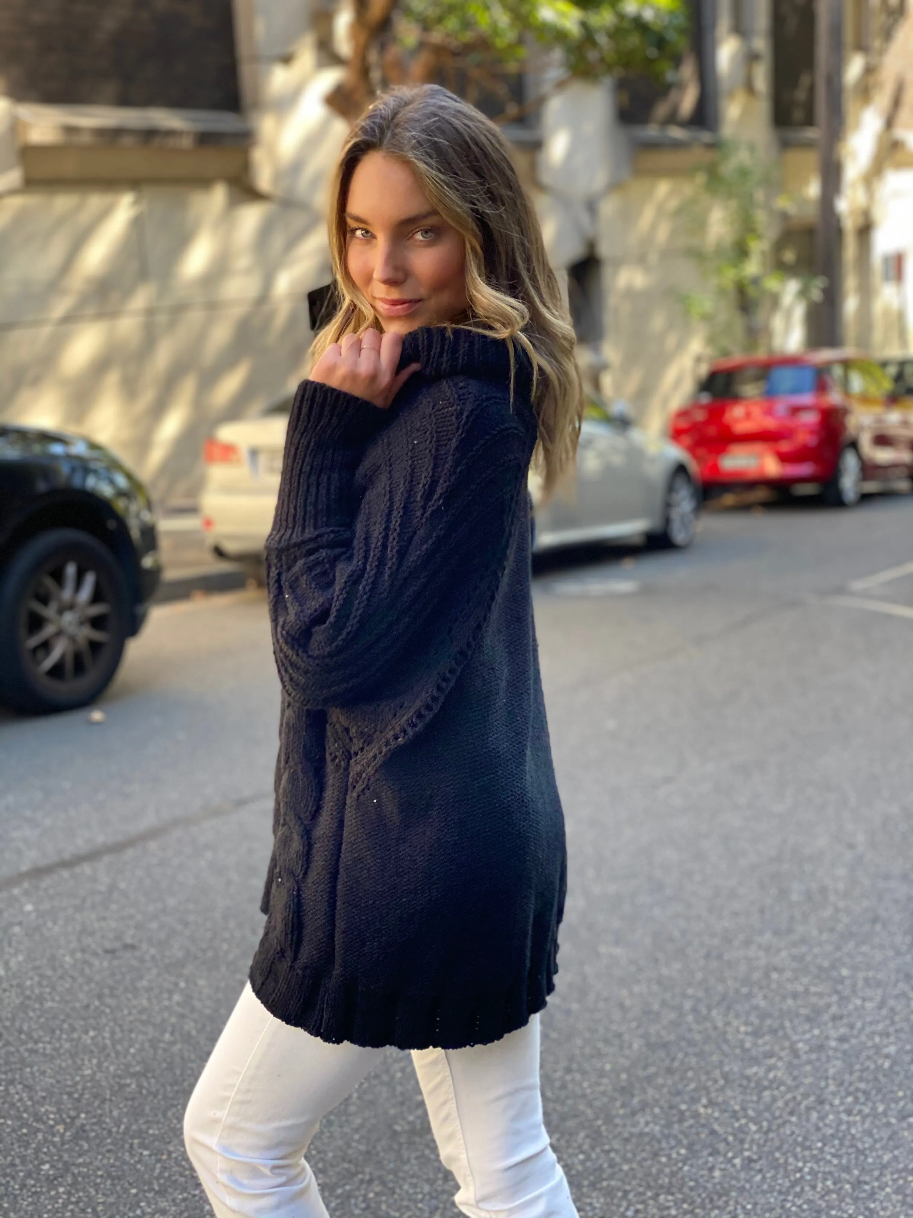 LY423TB Oversized Turtle Neck Knit Sweater (Pack) on sale $12