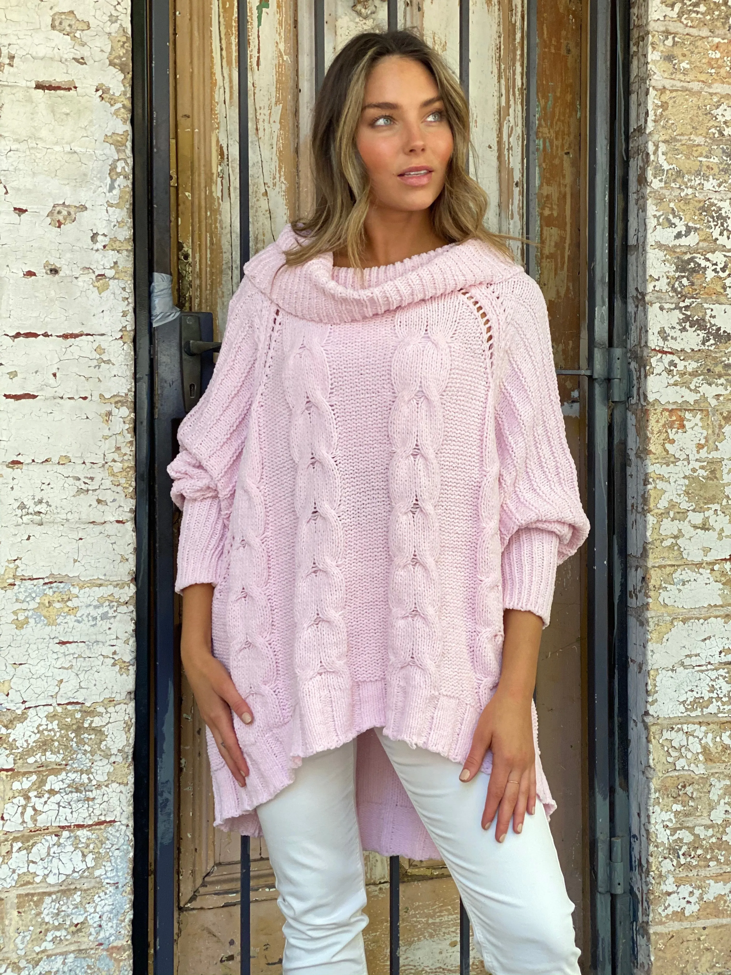 LY423TB Oversized Turtle Neck Knit Sweater (Pack) on sale $12