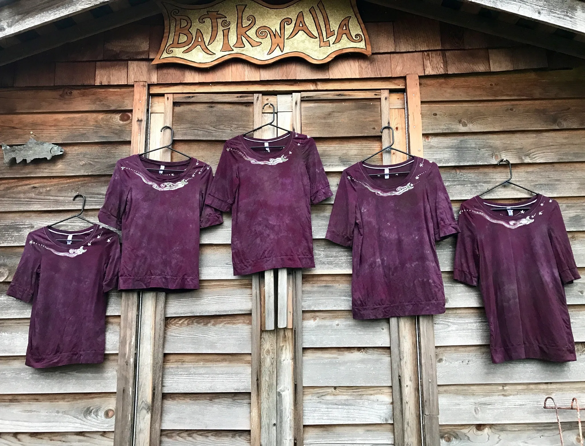Marooned In Moonlight Sale Basket Batik Top