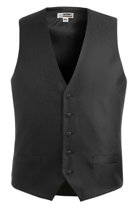 Men's Black Diamond Brocade Vest