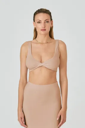 Mini Knit Top Beige