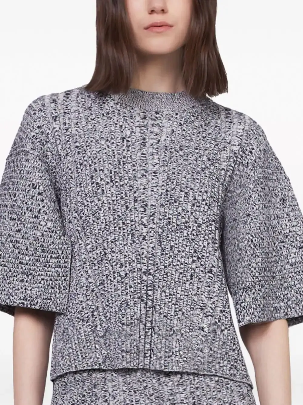 Mouline Rib Knit Top