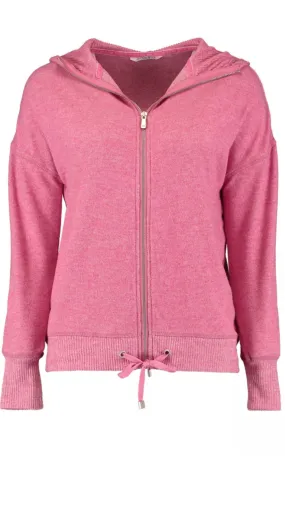 Nika Dark Pink Hooded Zipper