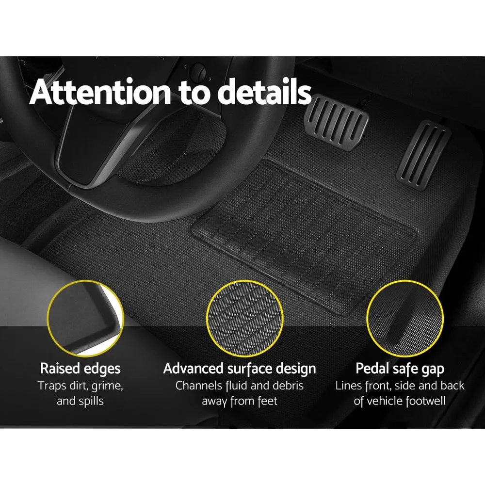 Non-Slip Custom Car Rubber Floor Mats for Tesla Model 3 - Weisshorn