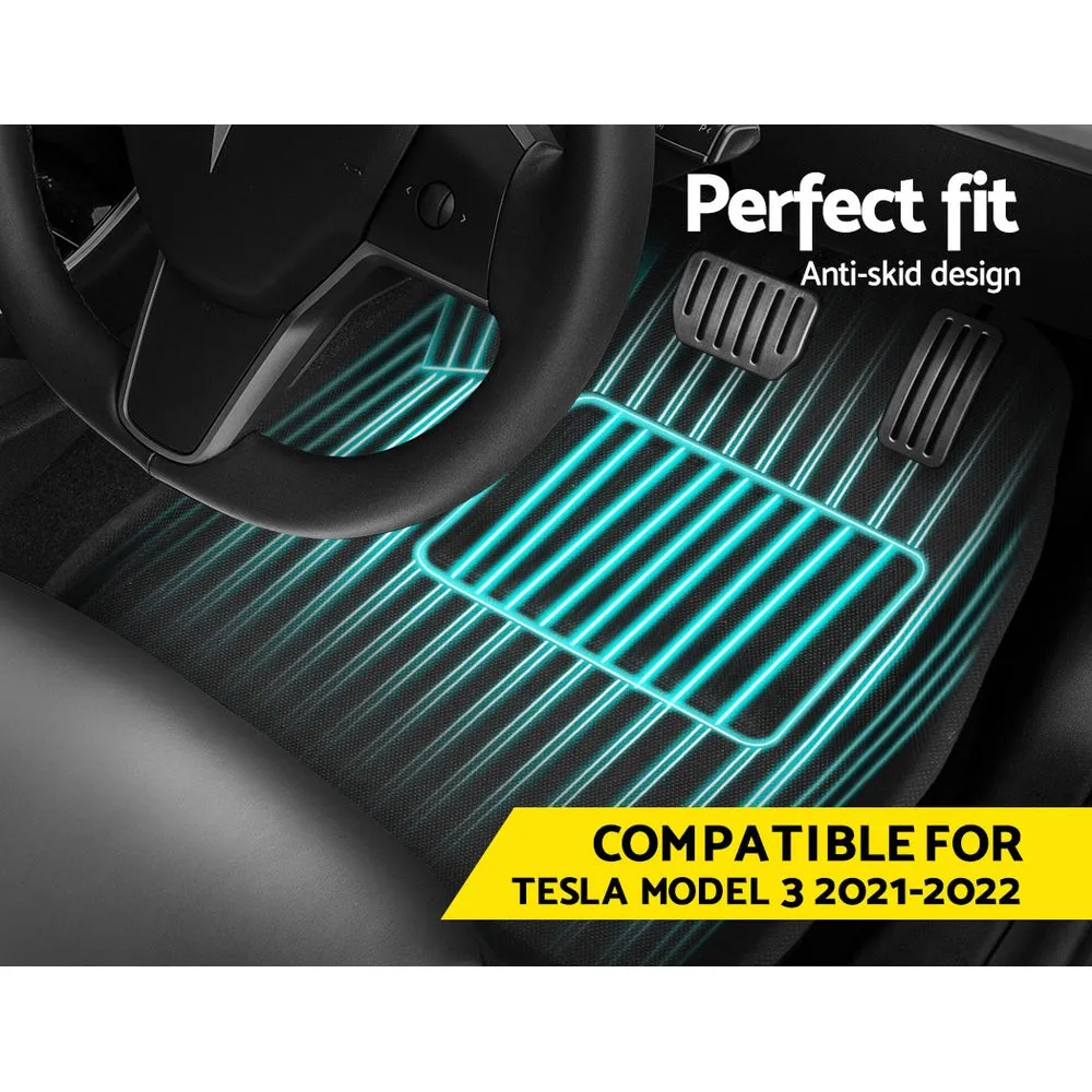 Non-Slip Custom Car Rubber Floor Mats for Tesla Model 3 - Weisshorn