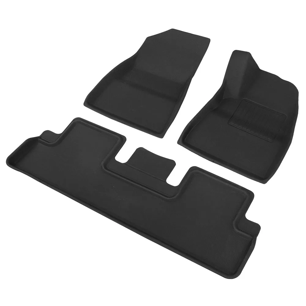 Non-Slip Custom Car Rubber Floor Mats for Tesla Model 3 - Weisshorn