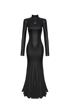 ONYX shoulder-padded dress