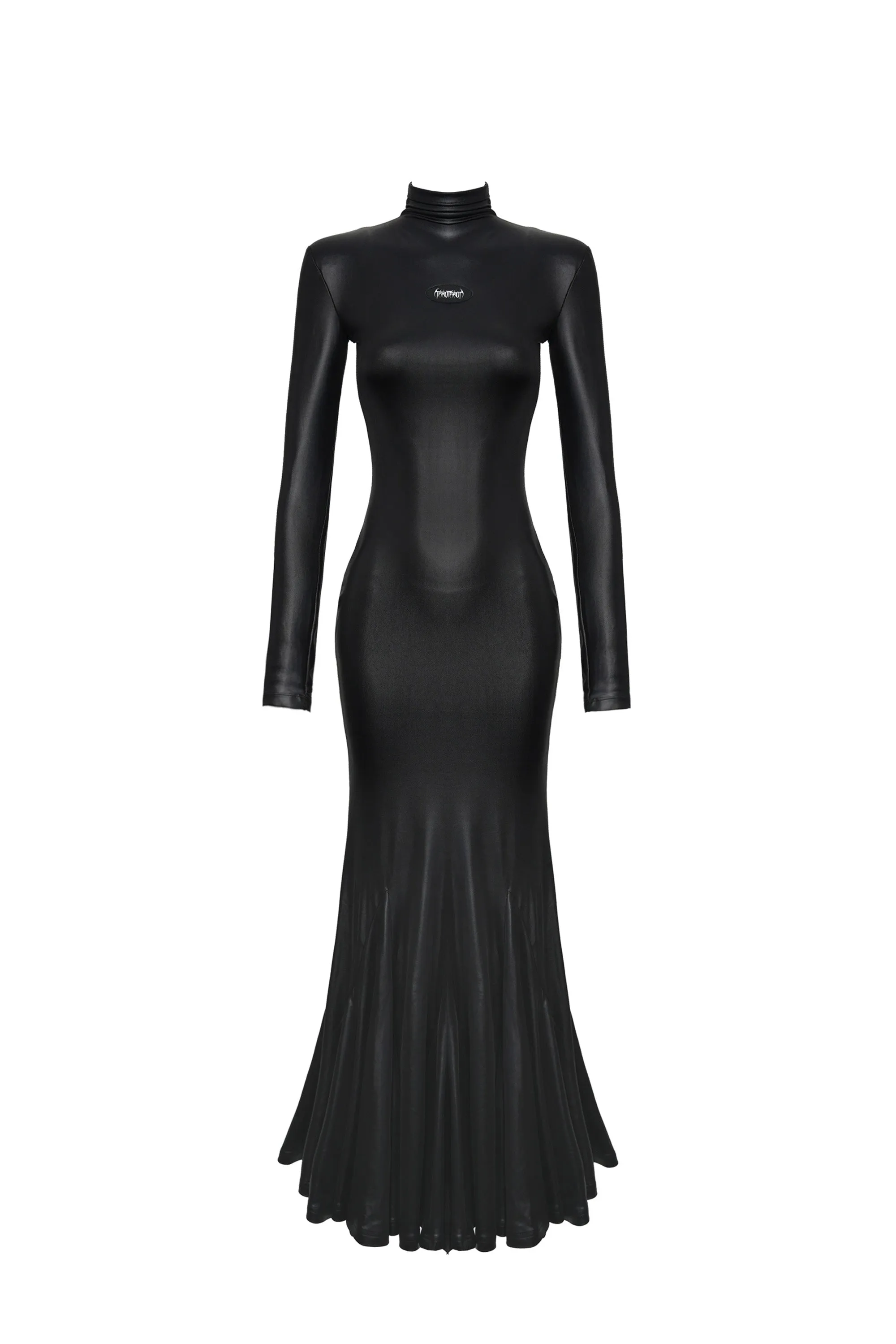ONYX shoulder-padded dress