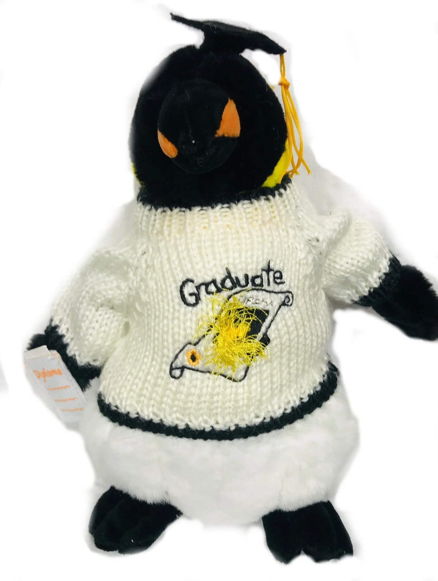 Penguin Graduate Plush with Diploma and Cap (10" Tall)