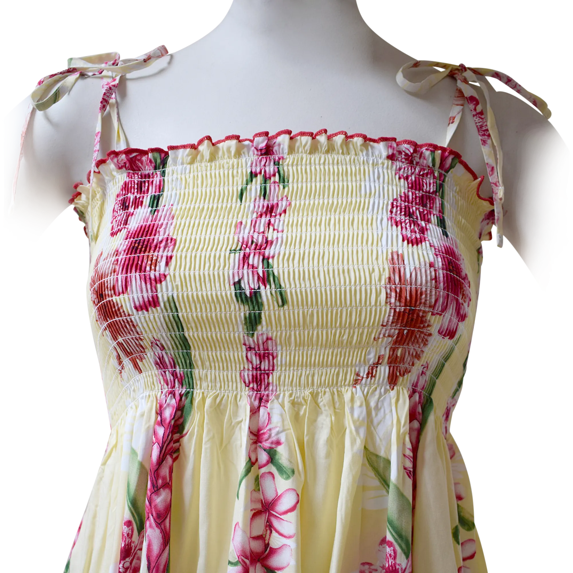 Plumeria Panel Women's Elastic Tube Dresses
