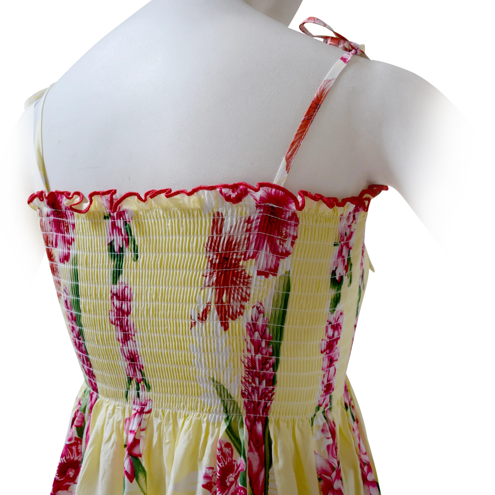 Plumeria Panel Women's Elastic Tube Dresses