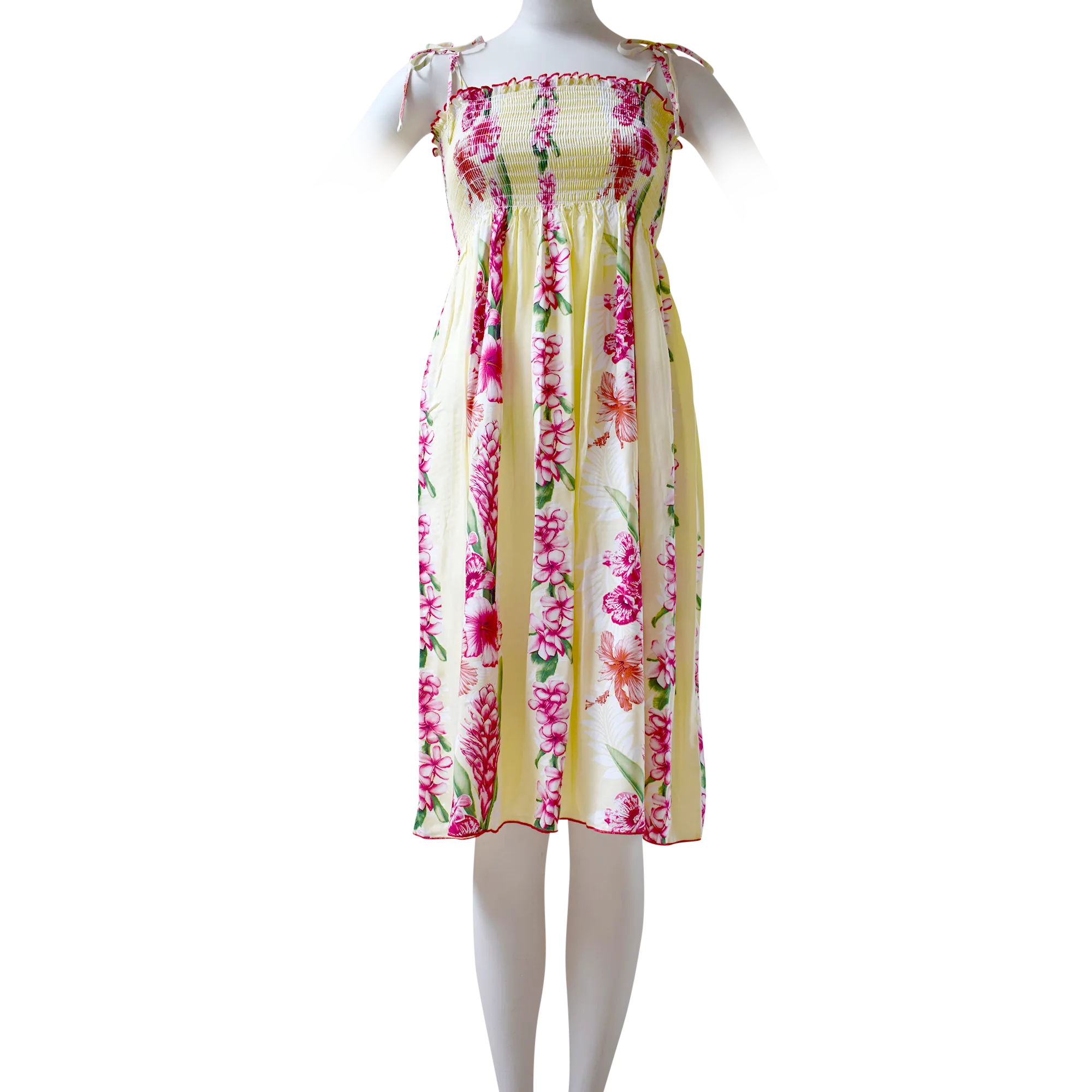 Plumeria Panel Women's Elastic Tube Dresses