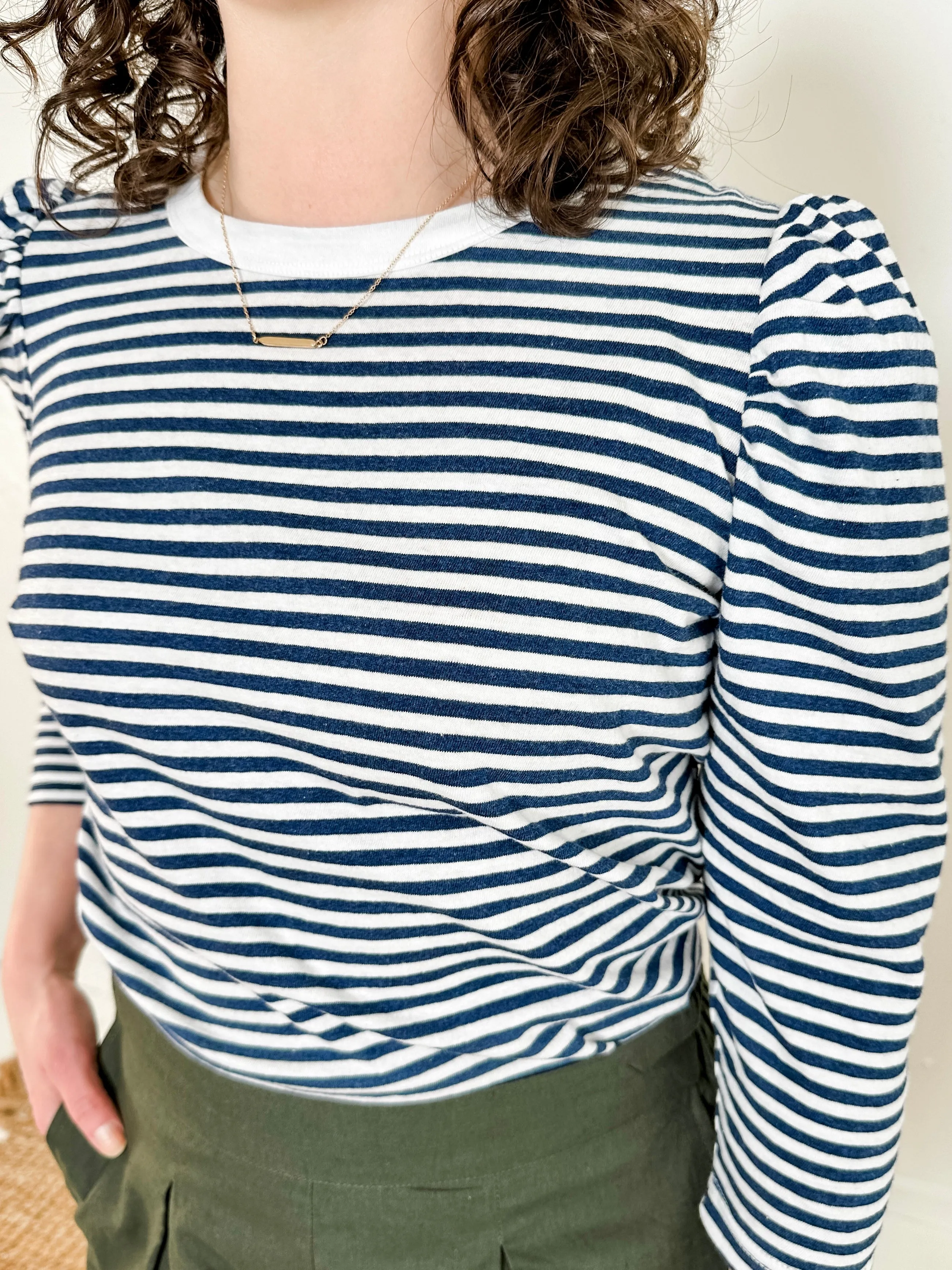 Puff Sleeve Knit Top