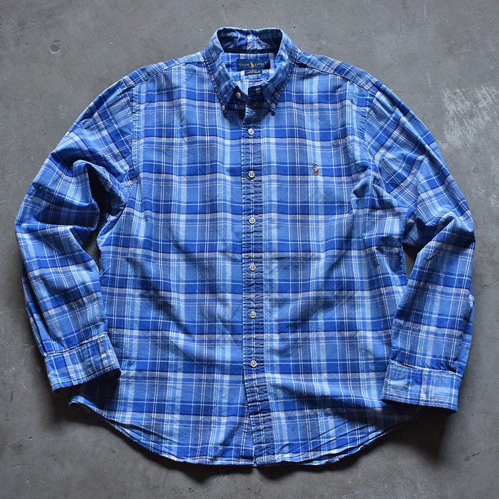Ralph Lauren/ラルフローレン “SLIM FIT” チェック ボタンダウンシャツ　230505