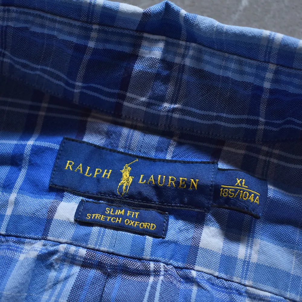 Ralph Lauren/ラルフローレン “SLIM FIT” チェック ボタンダウンシャツ　230505