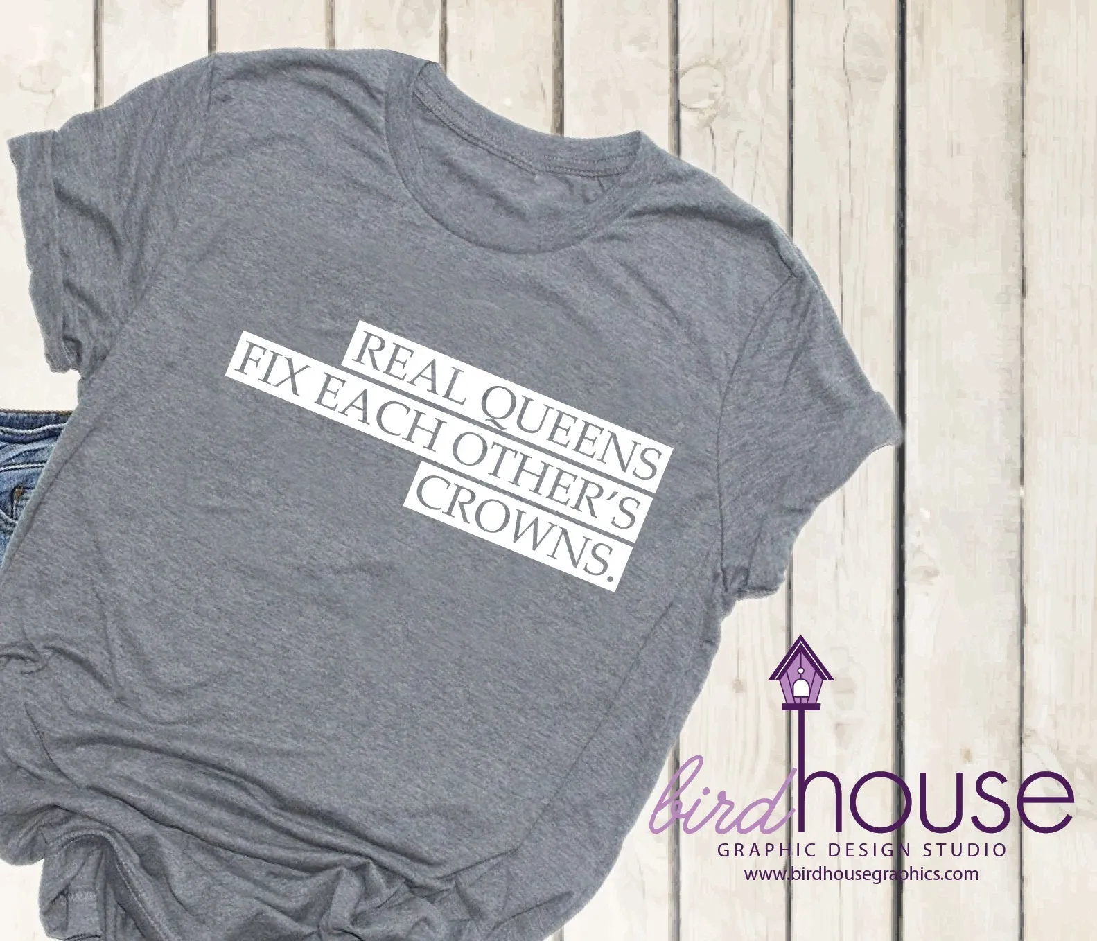 Real Queens Fix Each Other's Crowns Shirt, Cute Graphic Tee for women