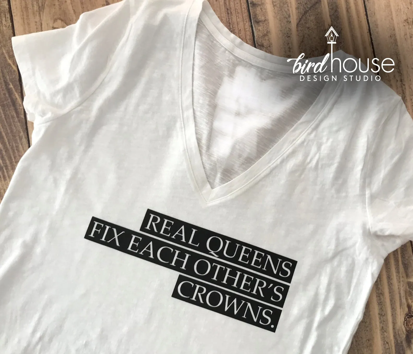Real Queens Fix Each Other's Crowns Shirt, Cute Graphic Tee for women