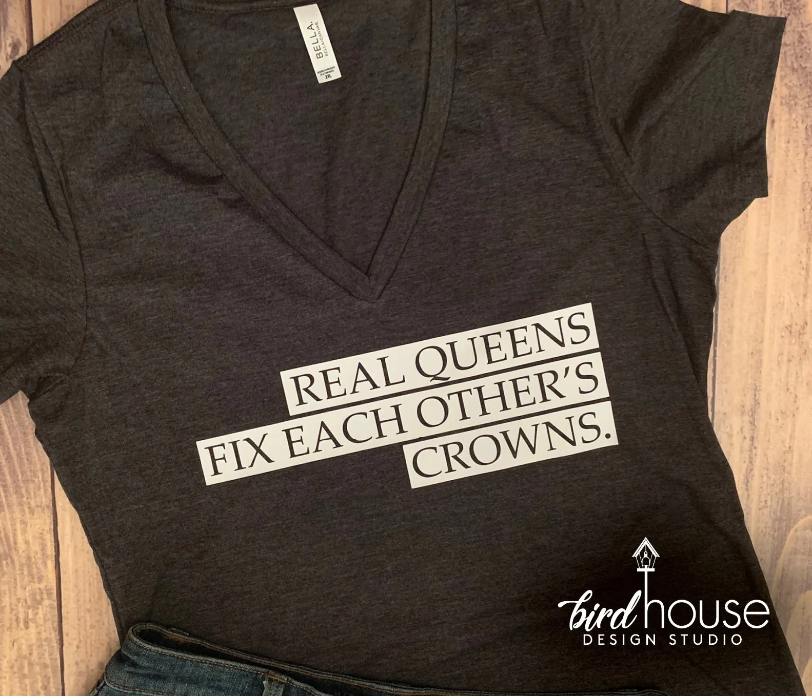 Real Queens Fix Each Other's Crowns Shirt, Cute Graphic Tee for women
