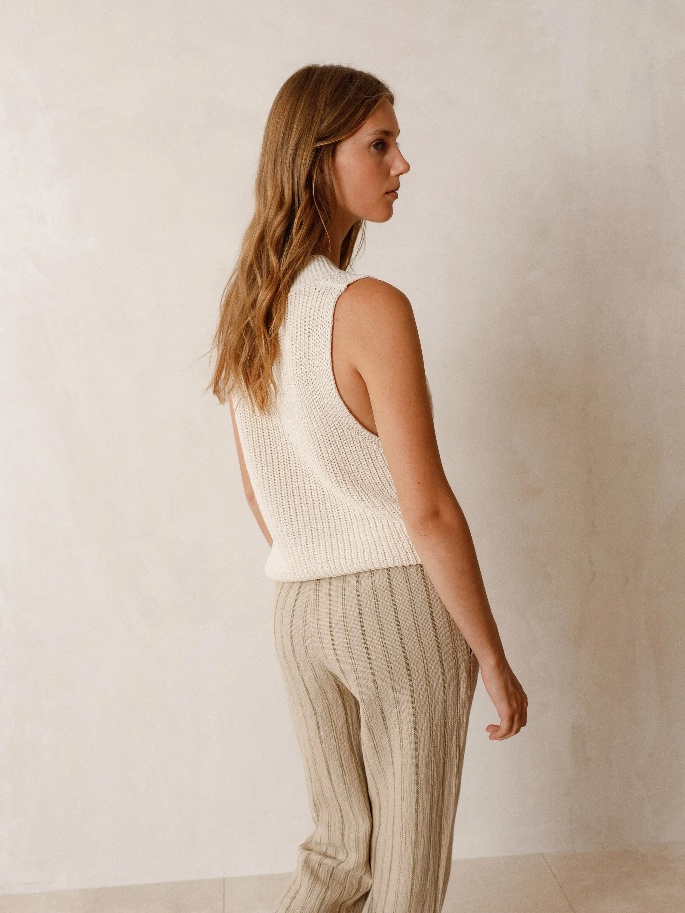 Ribbed Crudo Vest