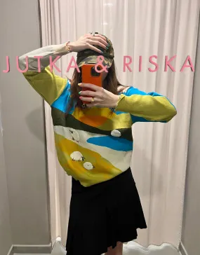 Rising sun sweater