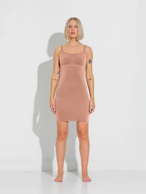 Second Skin Slip Dress - Tan