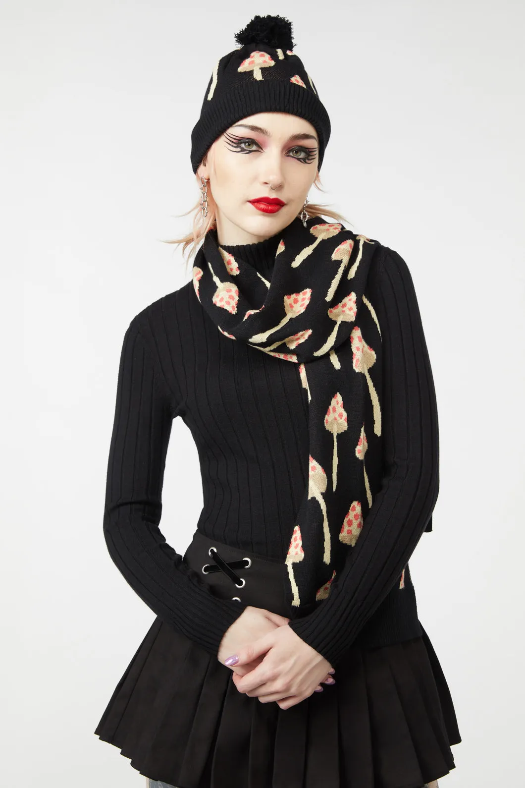 Shroom Knit Scarf