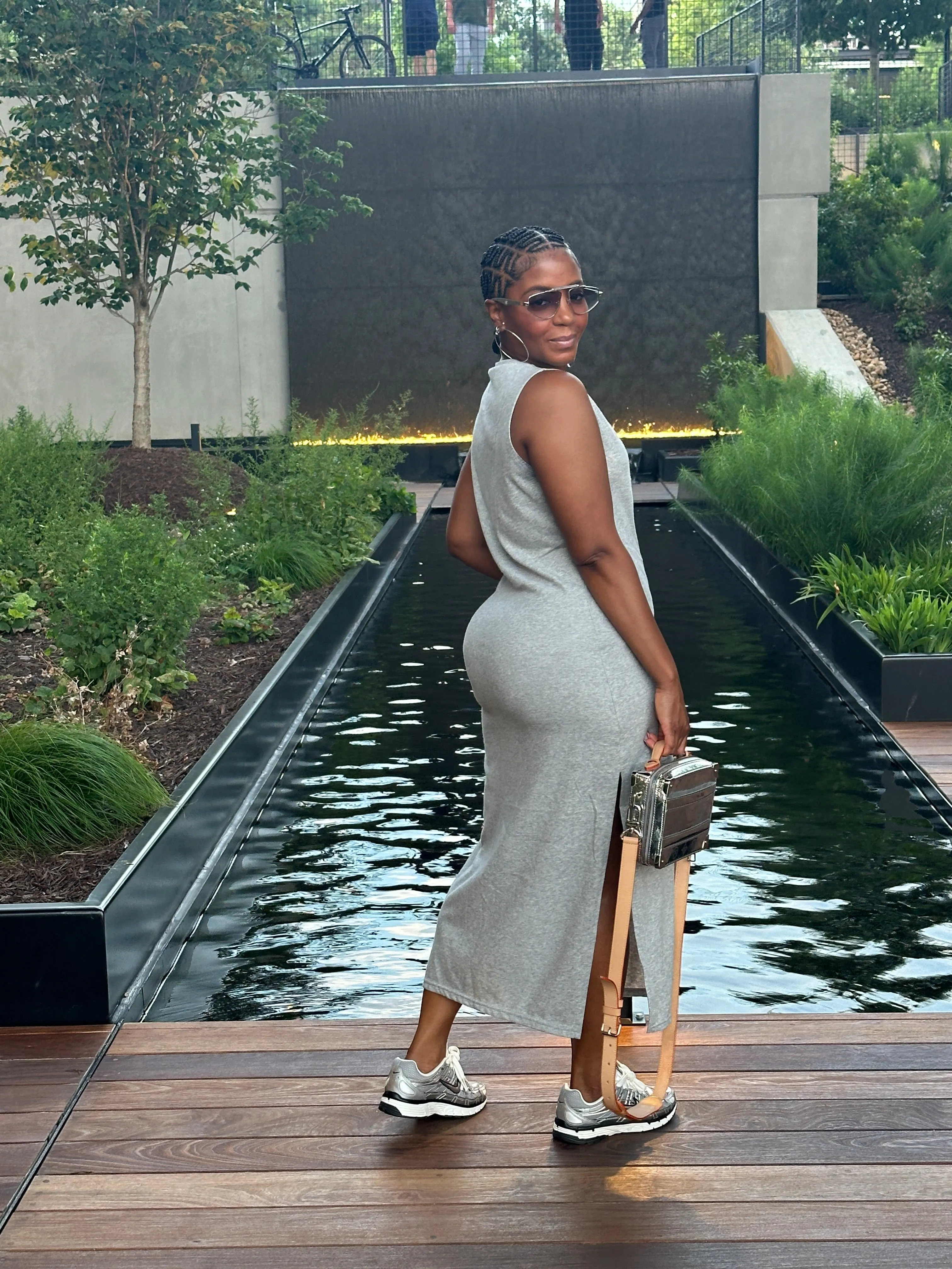 Sleeveless tank dress / pockets-Final Sale