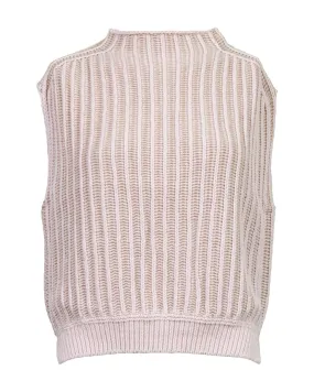 Sleeveless Wool Knit Top