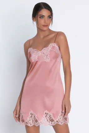 Splendeur Soie Night Dress Rose, Size L (UK 14)