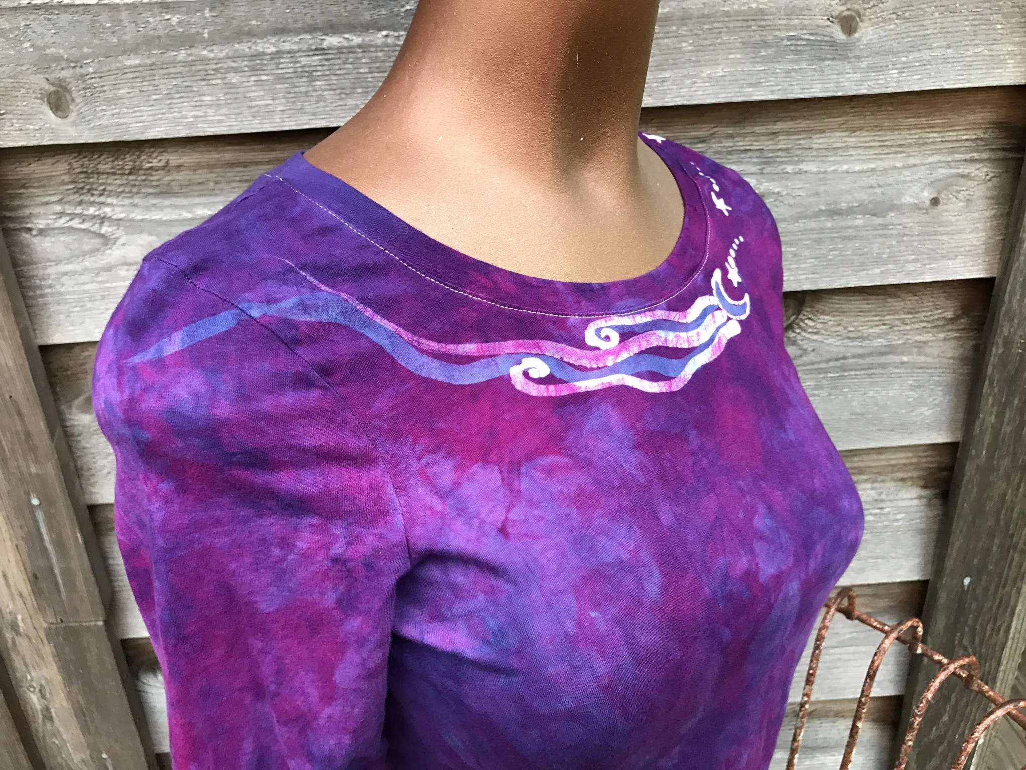 Spring Time Happiness Sale Basket Batik Top - Size Small