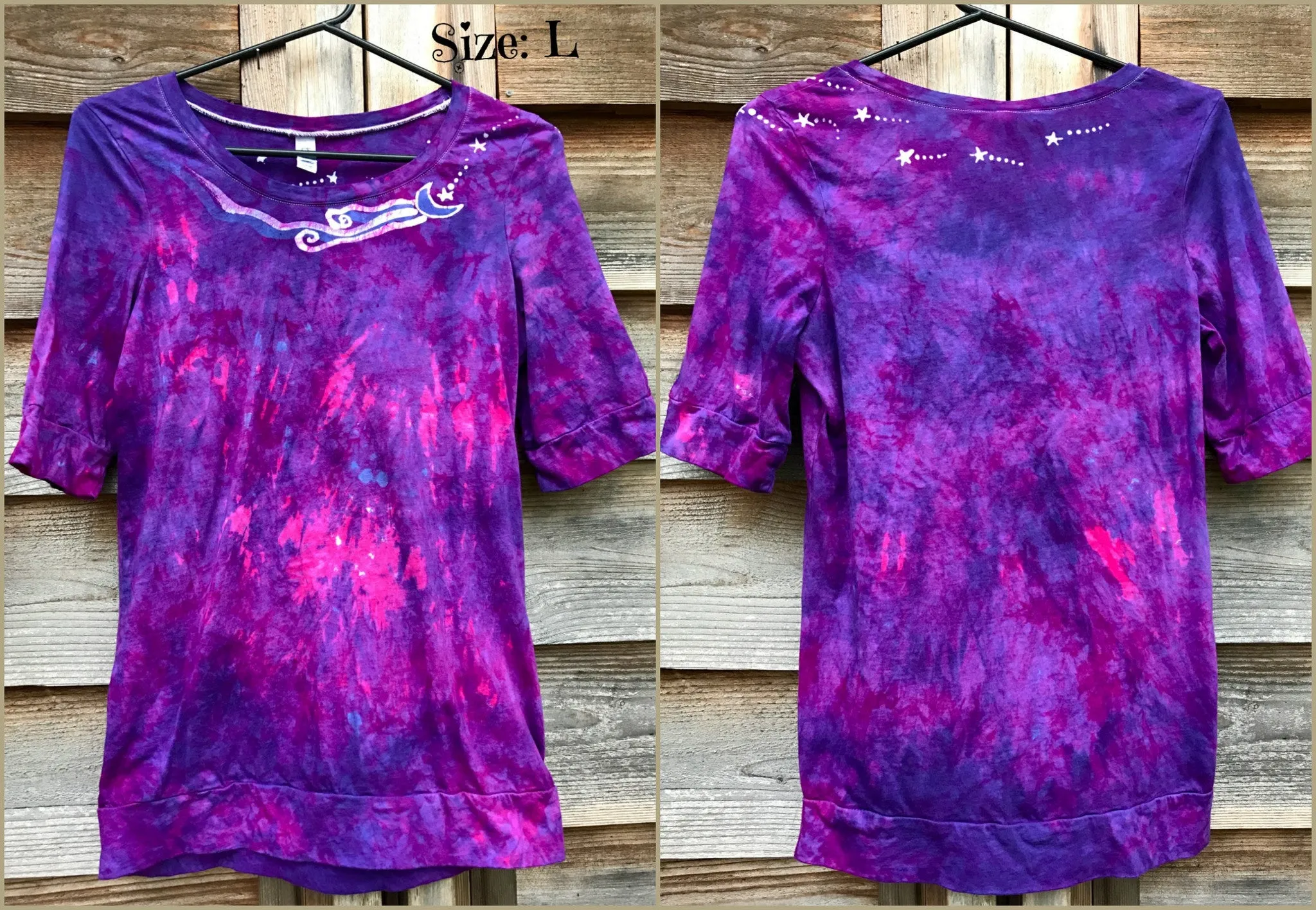 Spring Time Happiness Sale Basket Batik Top - Size Small