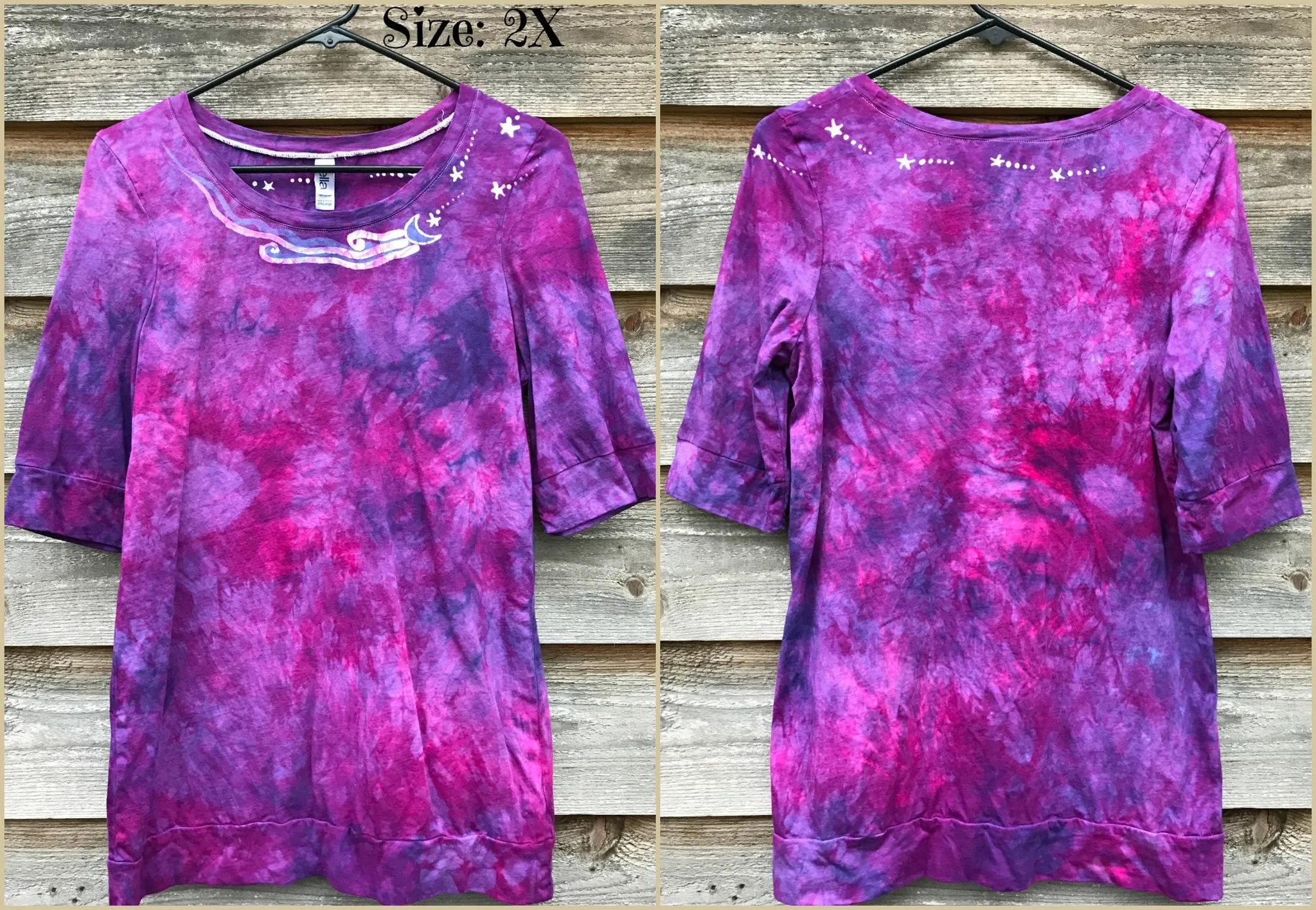 Spring Time Happiness Sale Basket Batik Top - Size Small