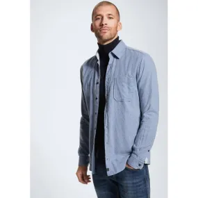 Strellson Carver Mens Cotton Blue Shirt