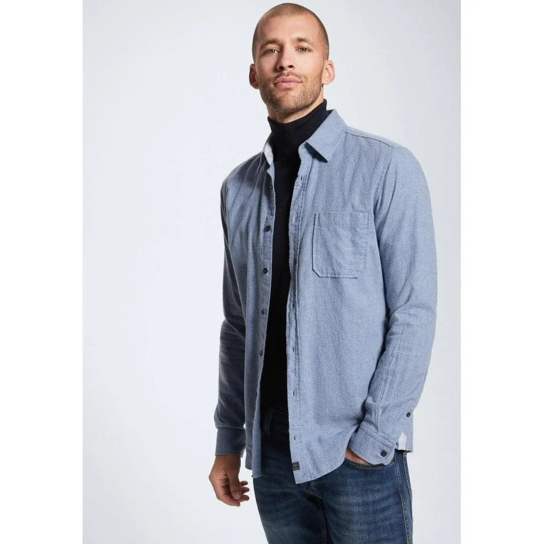 Strellson Carver Mens Cotton Blue Shirt