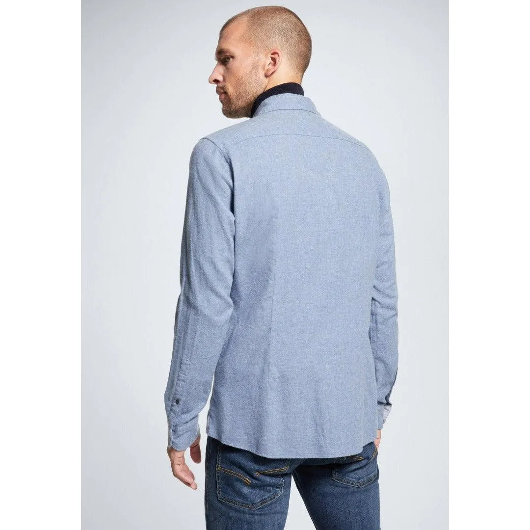 Strellson Carver Mens Cotton Blue Shirt
