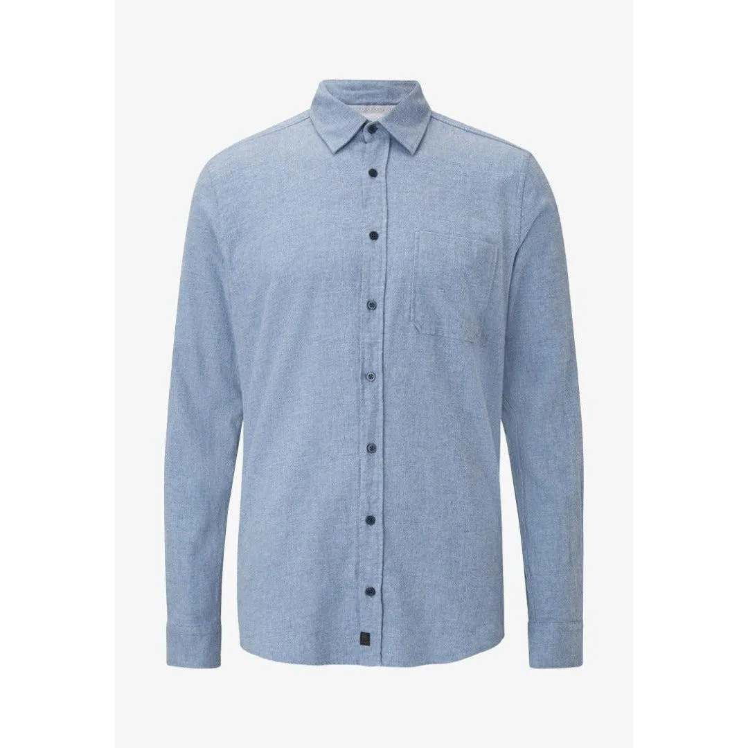 Strellson Carver Mens Cotton Blue Shirt