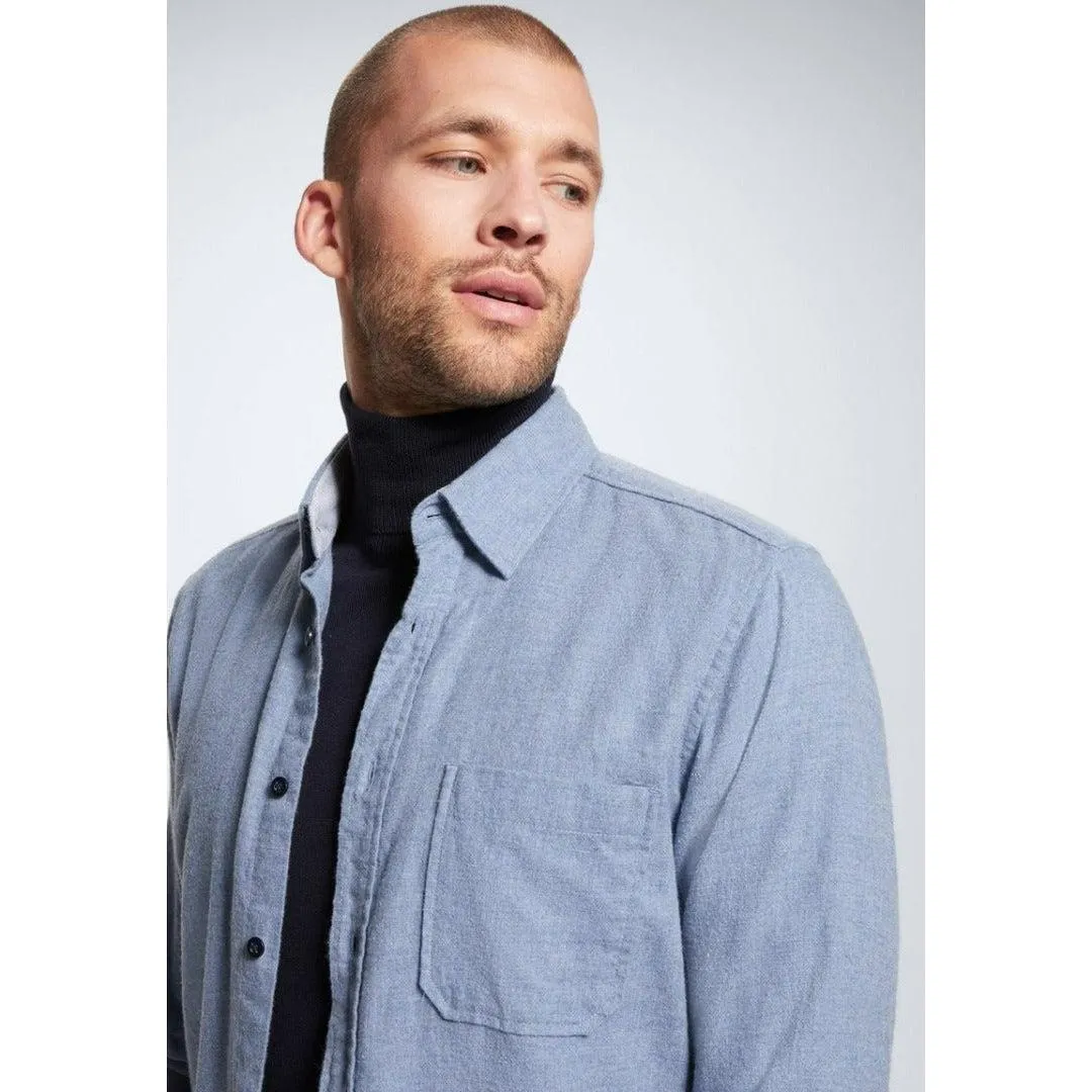 Strellson Carver Mens Cotton Blue Shirt