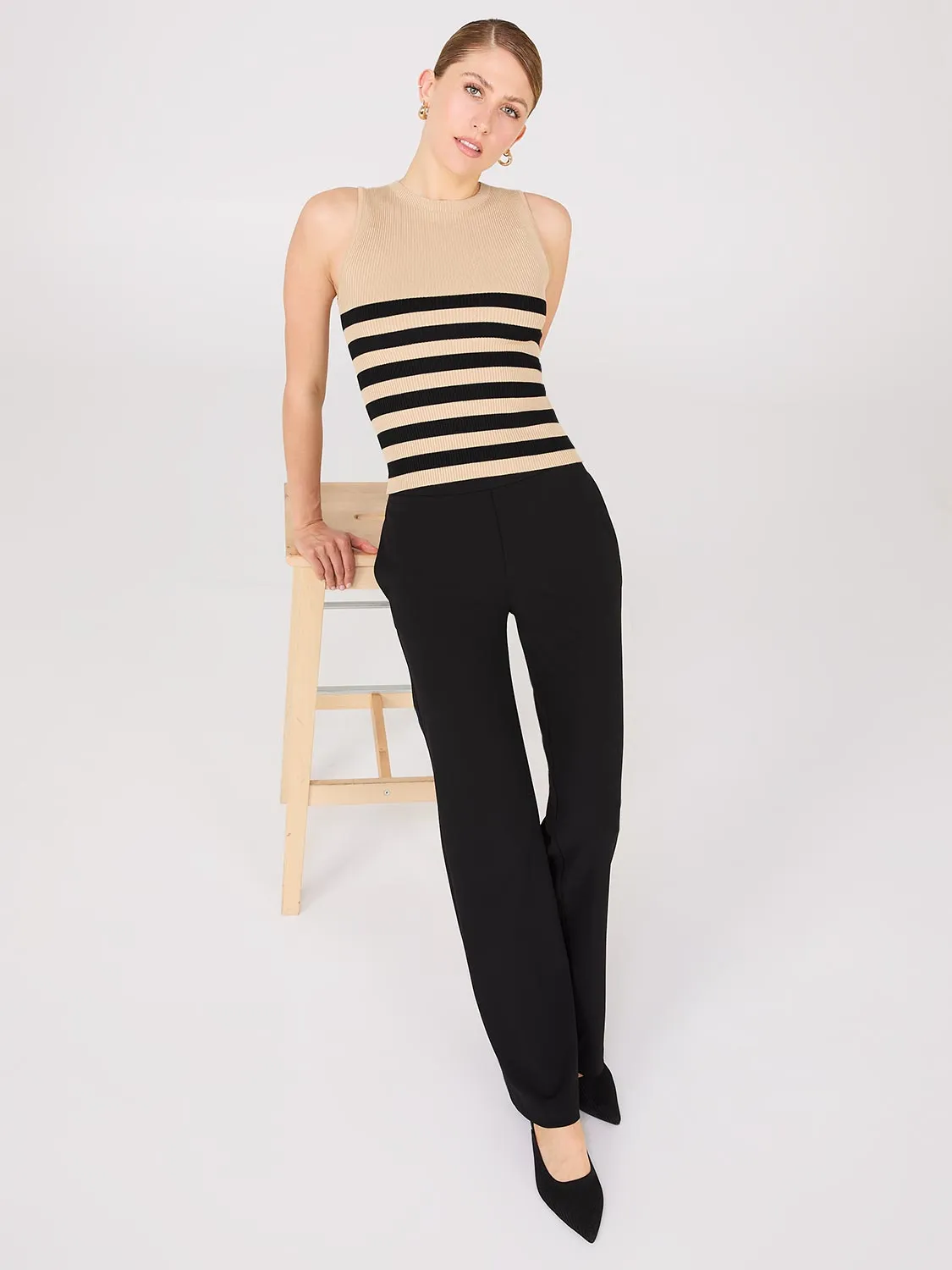 Striped Knit Tank Top