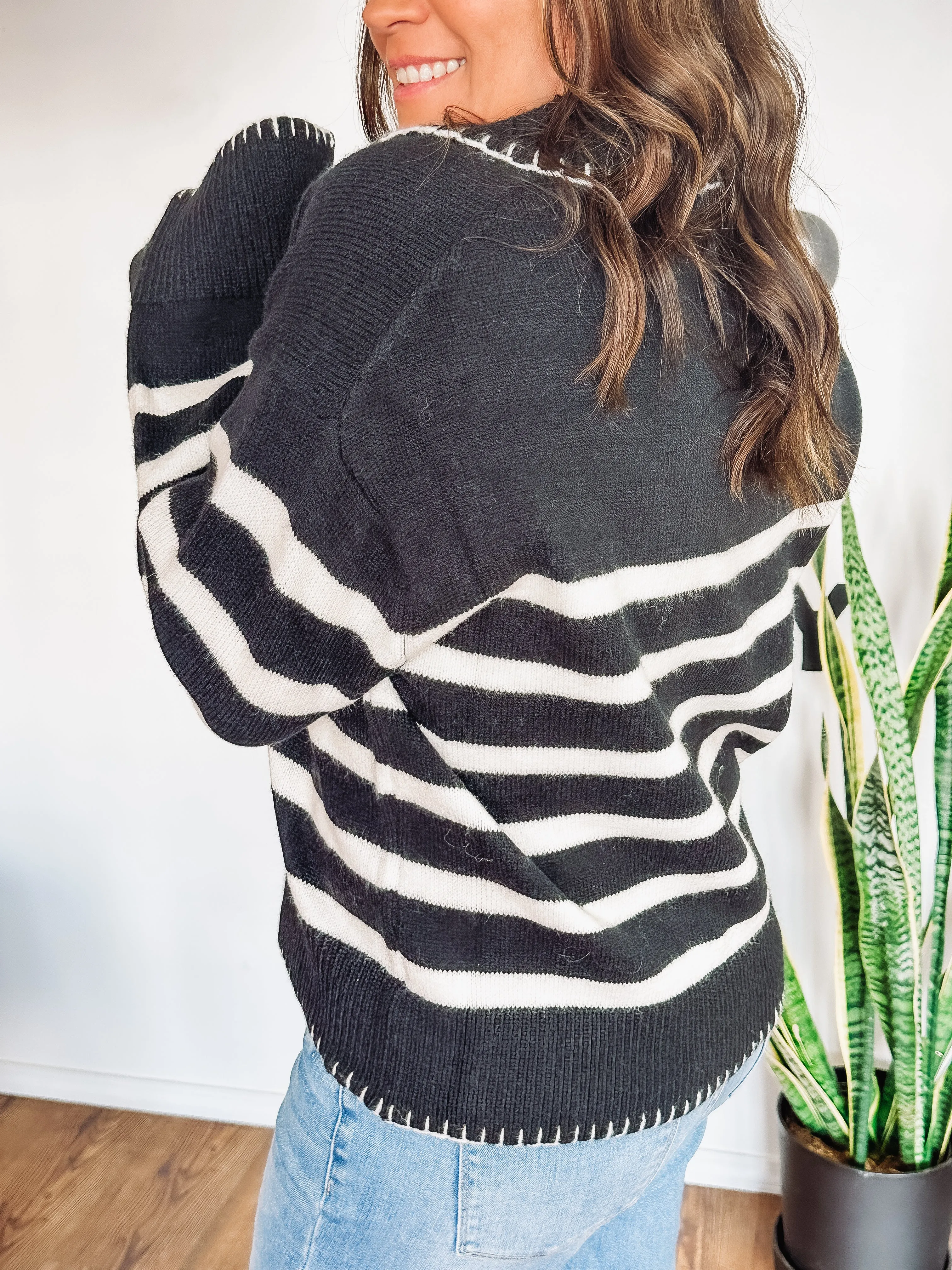 Striped Long Sleeve Sweater
