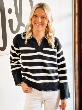 Striped Long Sleeve Sweater