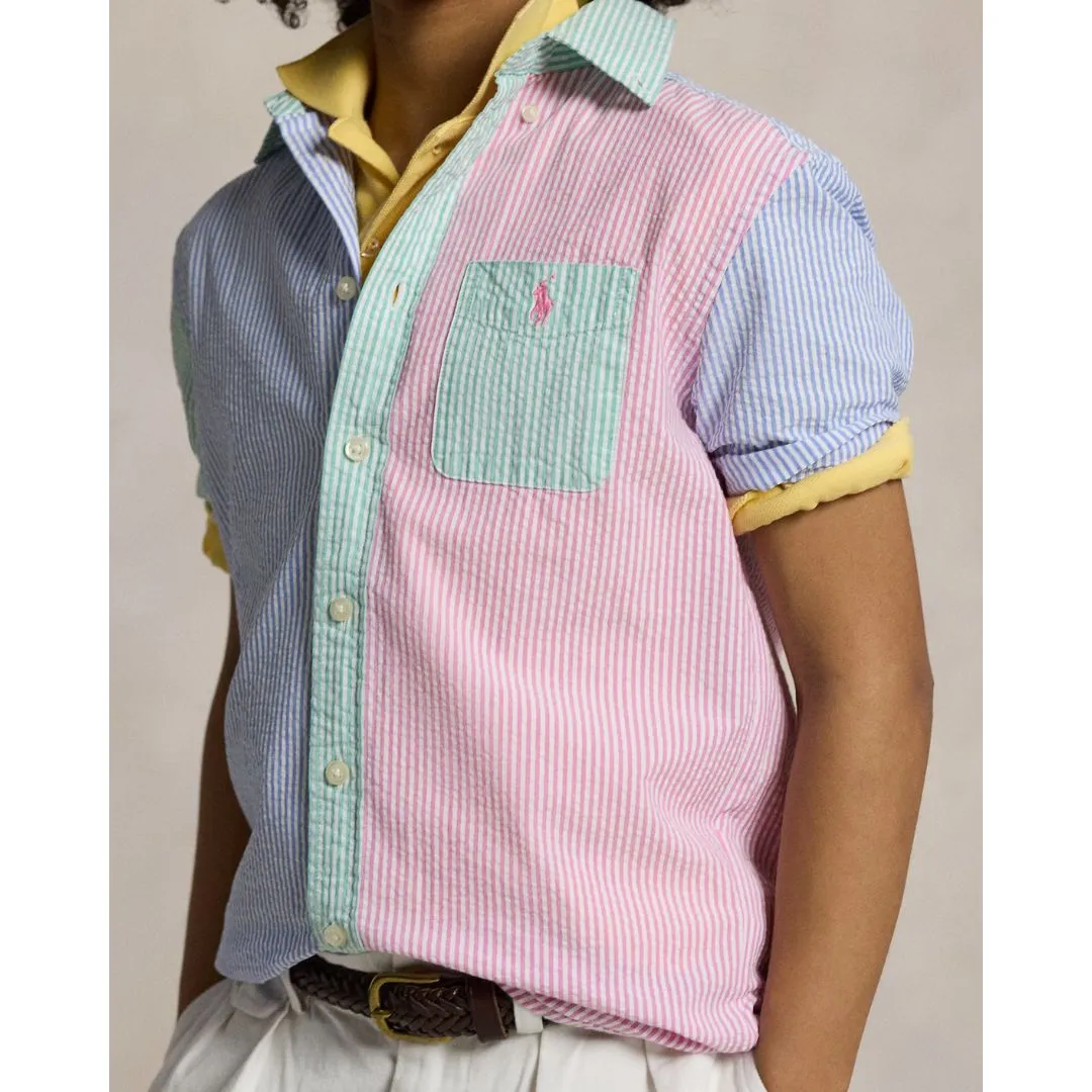 Striped Seersucker Shirt