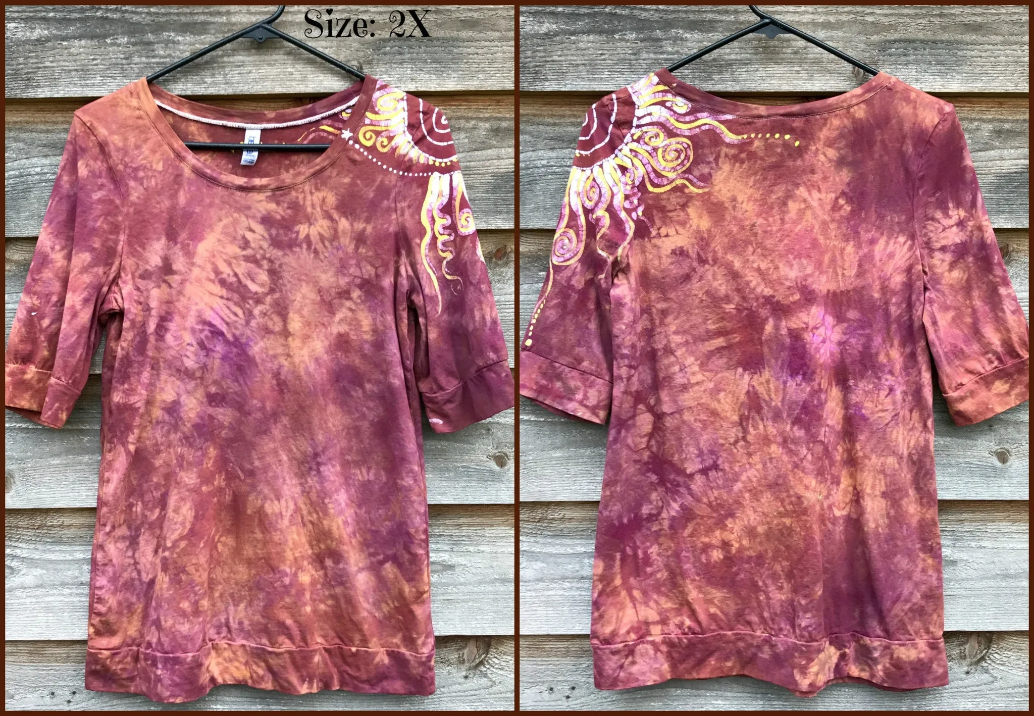 Sunshine On My Shoulders Sale Basket Batik Top