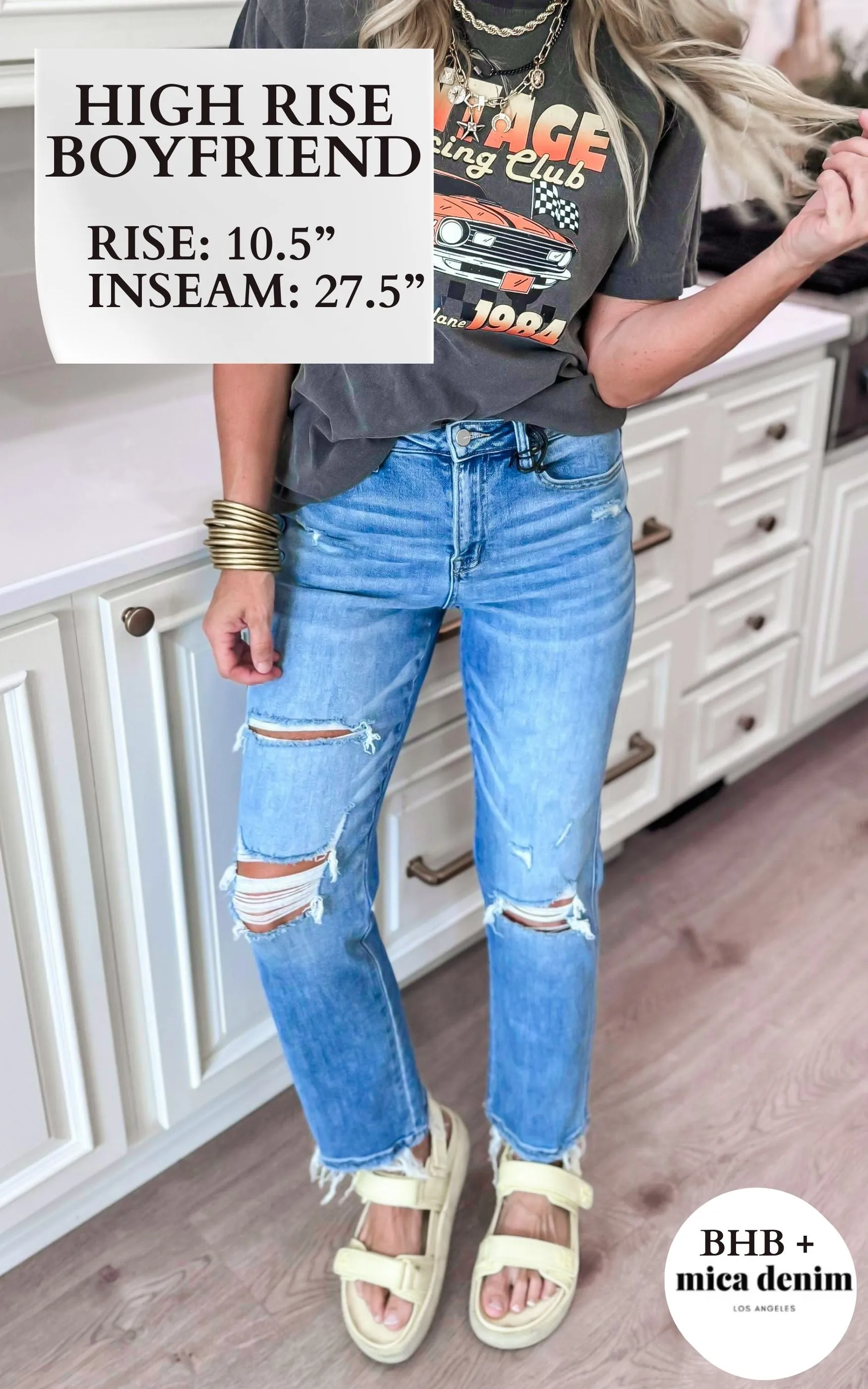 The 2.0 Holy Grail Boyfriend Distressed Denim Jean | Mica Collab w/ Bad Habit